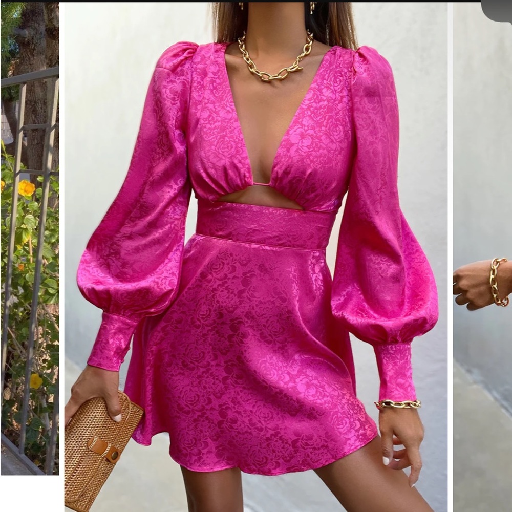 ROSALIE MINI DRESS - FUCHSIA